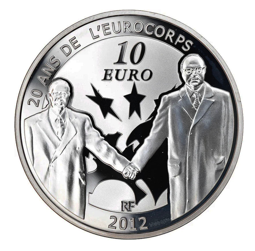 Frankreich 10€ 20 Jahre L'Eurocorps Silber Proof 2012