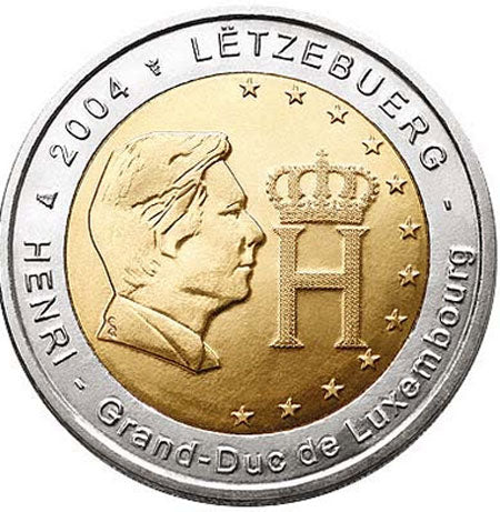 Luxemburg 2€ Großherzog Henri 2004