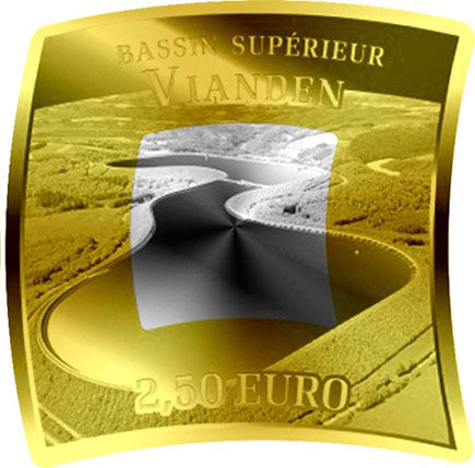 Luxemburg 2,5 € Wasserkraftwerk Vianden 2018