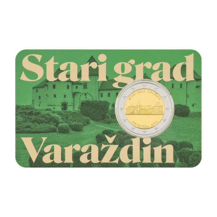 Kroatien 2€ Varazdin Altstadt 2024 Münzkarte