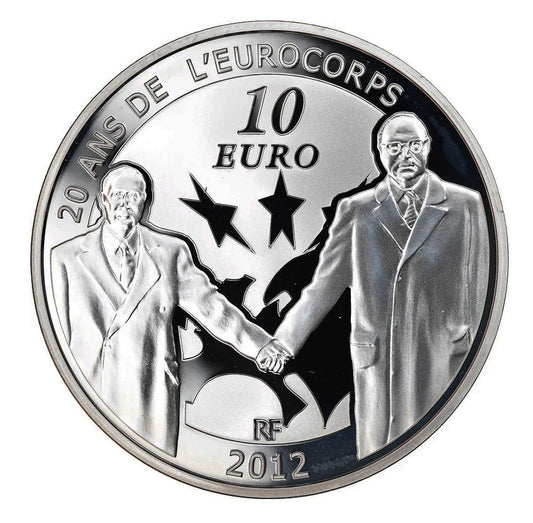 Frankreich 10€ 20 Jahre L'Eurocorps Silber Proof 2012