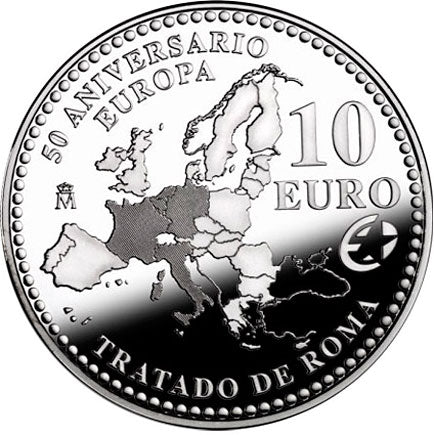 Spanien 10€ 50. Jahrestag der Römischen Verträge 2007