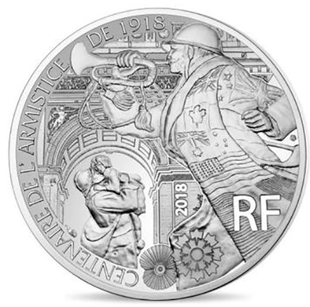Frankreich 10€ Waffenstillstand 2018