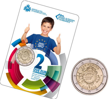 San Marino 2€ 2012 - 10 Jahre Euro