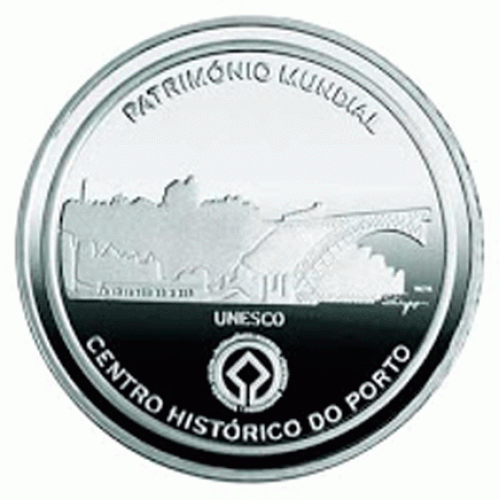 Portugal 2,50 € Historisches Zentrum von Porto Prata PP 2008