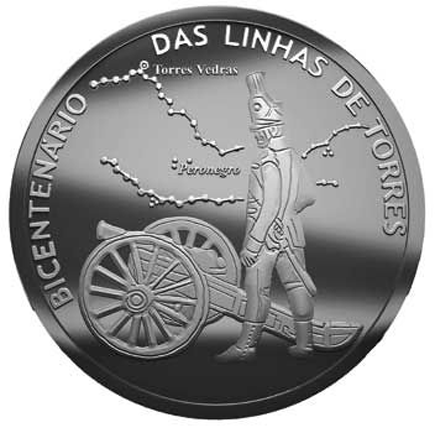 Portugal 2,50 € 200 Jahre Torres-Linien 2010
