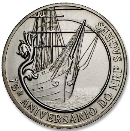 Portugal 2,50 € 75. Jahrestag. Schulschiff Sagres 2012