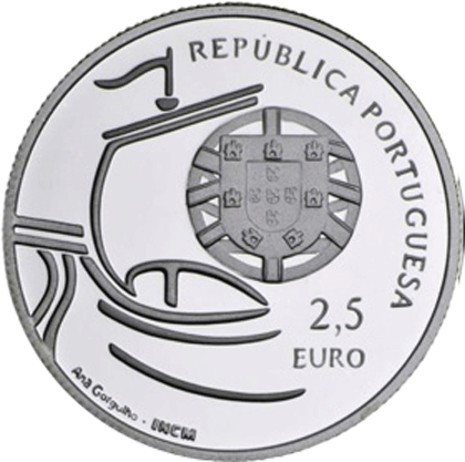 Portugal 2,50 € 100. Jahrestag. Von der Universität Lissabon 2011