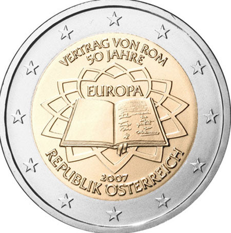 Österreich 2€ Römische Verträge 2007