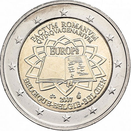 Belgien 2 € Römische Verträge 2007