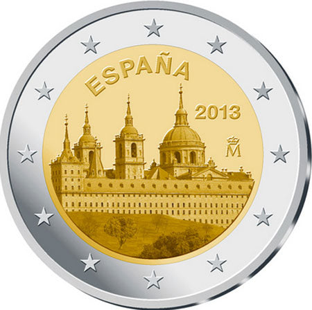 Spanien 2€ Escorial 2013