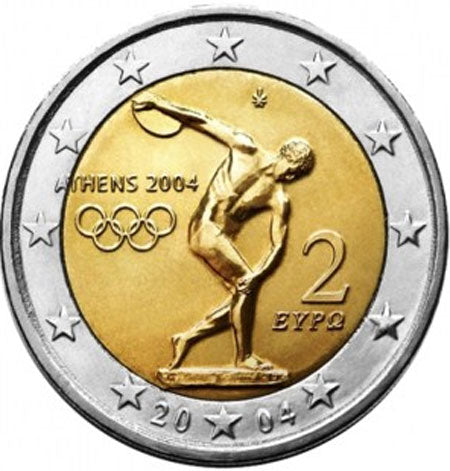 Griechenland 2€ Olympische Spiele Athen 2004