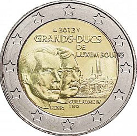 Luxemburg 2€ Wilhelm IV. 2012