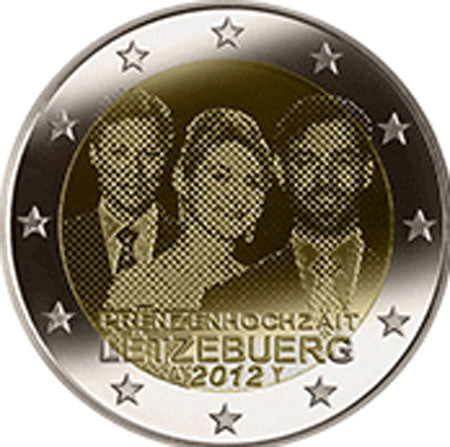Luxemburg 2€ Prinzenhochzeit 2012
