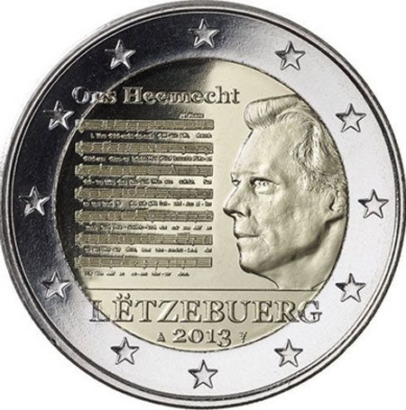 Luxemburg 2€ Nationalhymne 2013