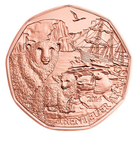 Österreich 5 € Arktis-Abenteuer 2014