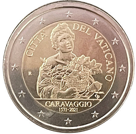 Vatikan 2€ Caravaggio 2021