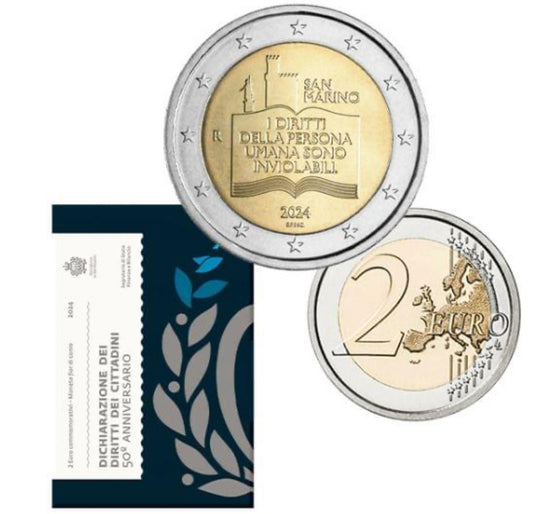 San Marino 2€ Menschenrechte 2024