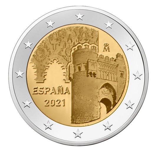 Spanien 2€ Stadt Toledo 2021