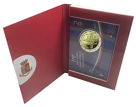 Italia 2€ 170 Jahre Gründung der italienischen Polizei 2022 FDC COINCARD