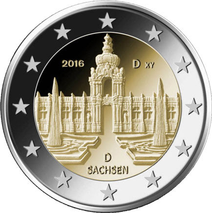 Deutschland 2€ Zwinger Dresden 2016