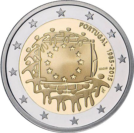Portugal 2€ 2015 - 30 Jahre Europaflagge