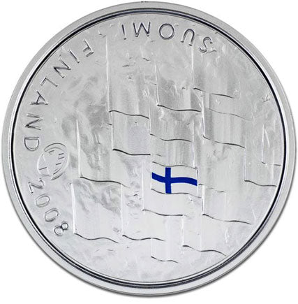 Finnland 10 € 90 Jahre finnische Flagge 2008