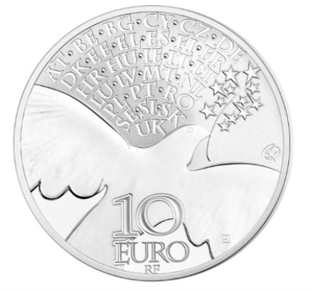Frankreich 10 € 70 Jahre Frieden in Europa 2015