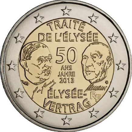 Frankreich 2 € Elisha-Vertrag 2013
