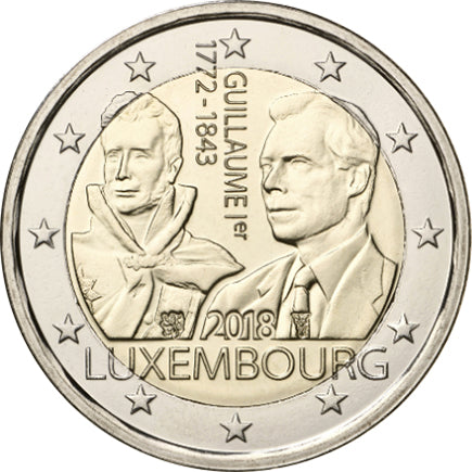 Luxemburg 2€ Guilliarme I 2018