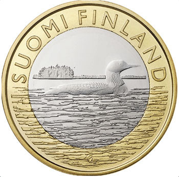 Finnland 5 € Savonia Grebe 2014