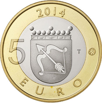 Finnland 5 € Savonia Grebe 2014