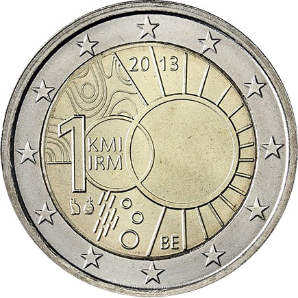 Belgien 2 € 100 Jahre Meteorologisches Institut 2013