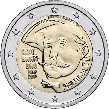 Portugal 2€ 150. Geburtstag von Raul Brandão 2017