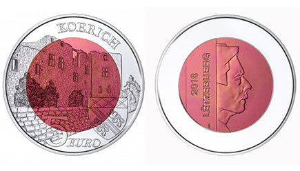 Luxemburg 5 € Schloss Koerich NioB 2018