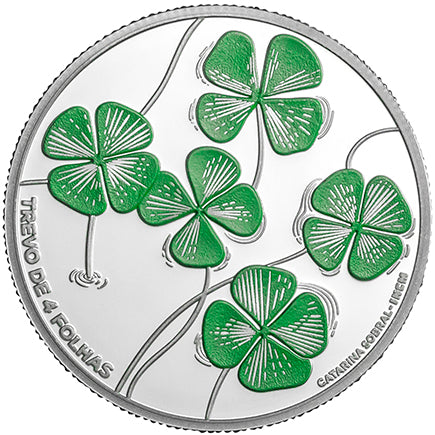 Portugal 5€ Kleeblatt 2018 Proof Silber