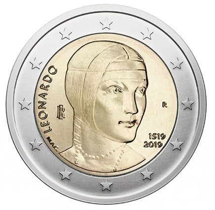 Italien 2€ Leonardo Da Vinci 2019