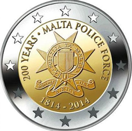 Malta 2€ 200 Jahre Polizei 2014
