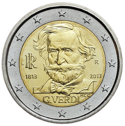 Italien 2€ Verdi 2013