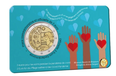 Belgien 2 € Gesundheitsfachkräfte 2022 Coincard